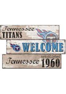 Tennessee Titans 3 Plank Welcome Sign