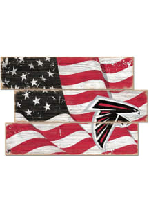 Atlanta Falcons 3 Plank Flag Sign
