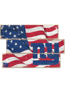 New York Giants 3 Plank Flag Sign