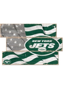 New York Jets 3 Plank Flag Sign
