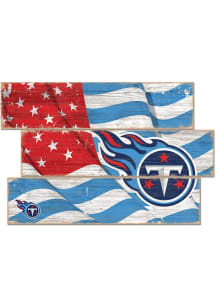 Tennessee Titans 3 Plank Flag Sign