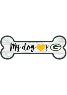Green Bay Packers Dog Bone 6x12 Sign