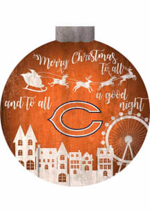 Chicago Bears Christmas Village Sign
