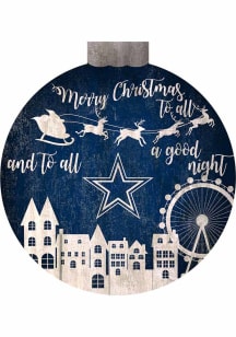 Dallas Cowboys Christmas Village Sign