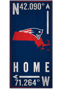 New England Patriots Coordinate Sign