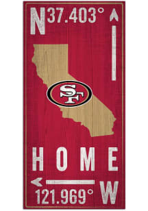 San Francisco 49ers Coordinate Sign