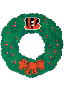 Cincinnati Bengals Wreath 16in Sign