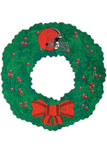 Cleveland Browns Wreath 16in Sign