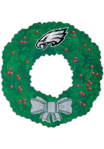 Philadelphia Eagles Wreath 16in Sign