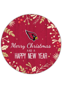 Arizona Cardinals Merry Christmas and New Year Circle Sign