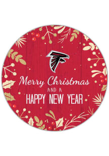Atlanta Falcons Merry Christmas and New Year Circle Sign