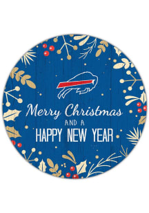 Buffalo Bills Merry Christmas and New Year Circle Sign