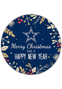 Dallas Cowboys Merry Christmas and New Year Circle Sign