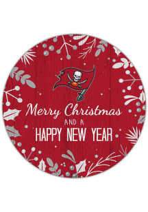 Tampa Bay Buccaneers Merry Christmas and New Year Circle Sign