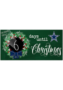 Dallas Cowboys Chalk Christmas Countdown Sign