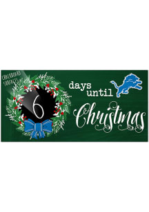 Detroit Lions Chalk Christmas Countdown Sign