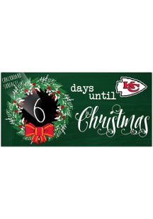 Kansas City Chiefs Chalk Christmas Countdown Sign
