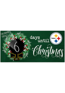 Pittsburgh Steelers Chalk Christmas Countdown Sign