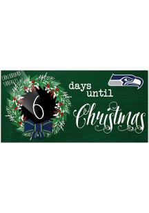 Seattle Seahawks Chalk Christmas Countdown Sign