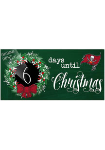 Tampa Bay Buccaneers Chalk Christmas Countdown Sign