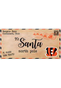 Cincinnati Bengals To Santa 6x12 Sign