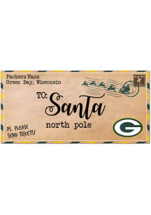 Green Bay Packers To Santa 6x12 Sign