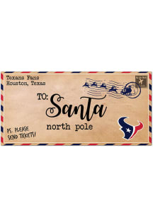 Houston Texans To Santa 6x12 Sign