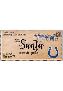 Indianapolis Colts To Santa 6x12 Sign