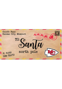 Kansas City Chiefs To Santa 6x12 Sign