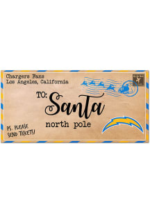 Los Angeles Chargers To Santa 6x12 Sign