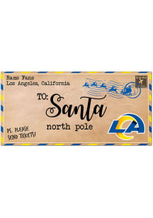 Los Angeles Rams To Santa 6x12 Sign