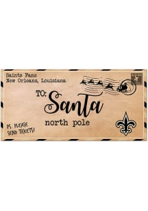New Orleans Saints To Santa 6x12 Sign