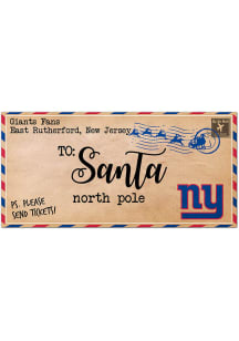New York Giants To Santa 6x12 Sign