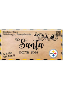 Pittsburgh Steelers To Santa 6x12 Sign