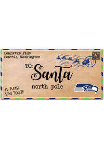 Seattle Seahawks To Santa 6x12 Sign