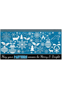 Carolina Panthers Merry and Bright Sign