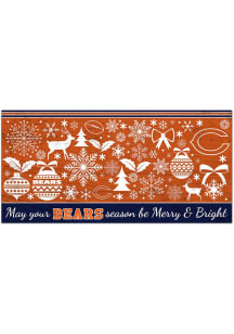 Chicago Bears Merry and Bright Sign