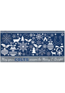 Indianapolis Colts Merry and Bright Sign