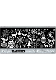 Las Vegas Raiders Merry and Bright Sign