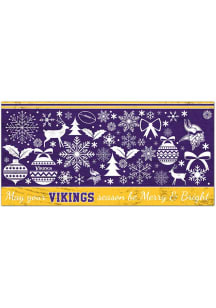 Minnesota Vikings Merry and Bright Sign