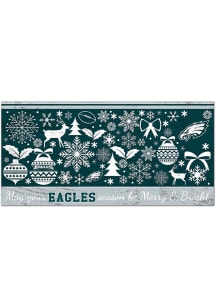 Philadelphia Eagles Merry and Bright Sign