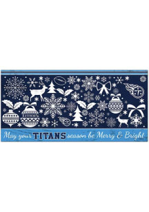 Tennessee Titans Merry and Bright Sign
