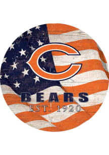 Chicago Bears 24in Flag Circle Sign