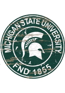 Michigan State Spartans Established Date Circle 24 Inch Sign