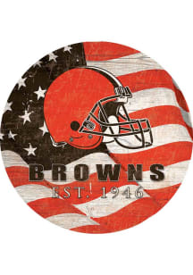 Cleveland Browns 24in Flag Circle Sign