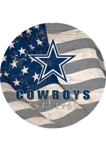 Dallas Cowboys 24in Flag Circle Sign