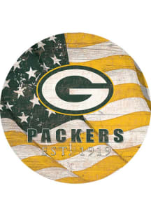 Green Bay Packers 24in Flag Circle Sign