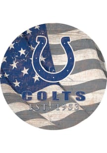 Indianapolis Colts 24in Flag Circle Sign