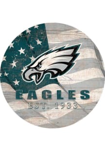 Philadelphia Eagles 24in Flag Circle Sign