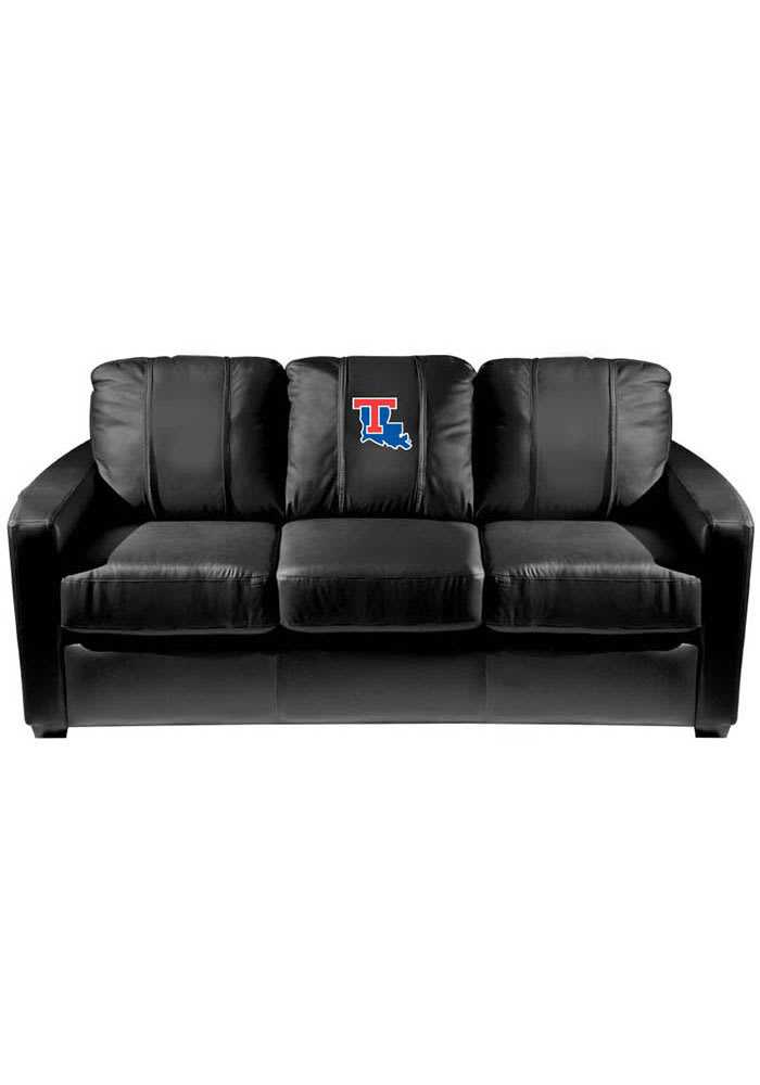 Louisiana Tech Bulldogs Faux Leather Sofa